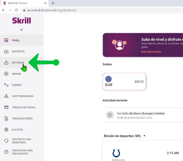 Cómo Retirar Dinero en SKRILL en 2024 Paso a Paso