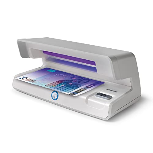 Safescan 50 Gris - Detector UV de billetes falsos, verificación de tarjetas de crédito y...