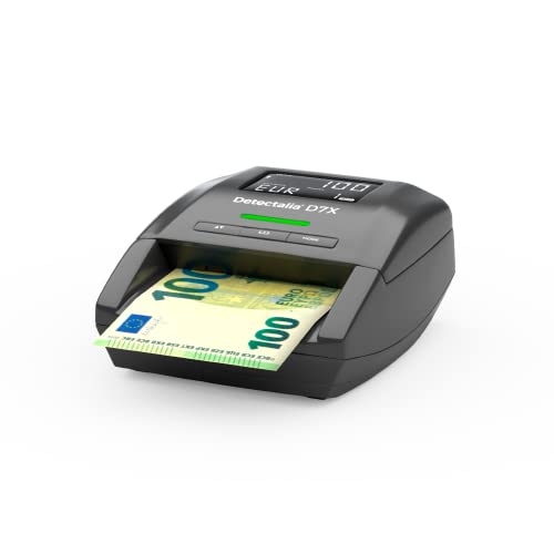 Detectalia D7X - Detector de billetes falsos con 100% detección y reintegro de falsificaciones no...