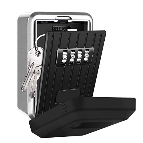 Eletorot Caja fuerte para llaves Caja Seguridad Llaves, Caja de seguridad Combinación de 4...