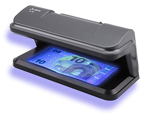 Olympia Detector de billetes falsos UV 586, dispositivo de prueba/lámpara con tubo UV para la...