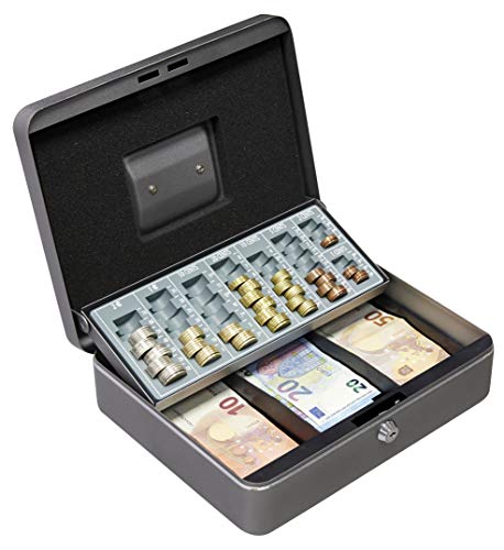 Arregui, Cashier C9246-EUR Caja Caudales con Llave para Contar y Transportar Dinero, Caja de...