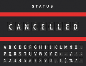 pantalla estado cancelado