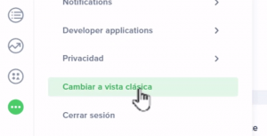 cambiar a vista clásica