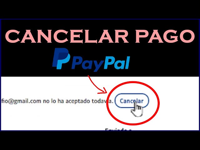 cancelar pago paypal