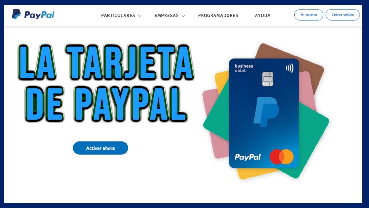 que es tarjeta paypal