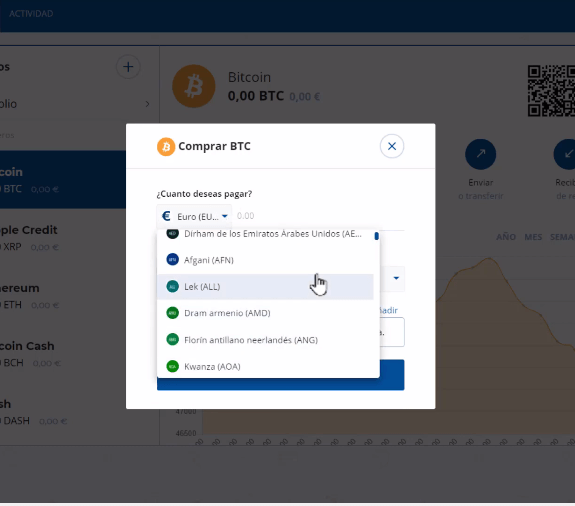 cuánto se paga por criptomoneda en Bit2me