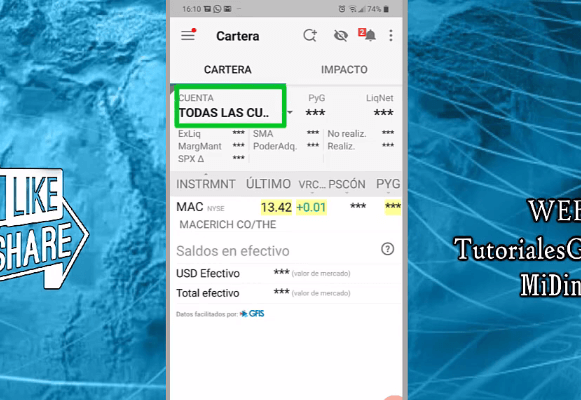 cómo administrar cuenta de Interactive Brokers en el móvil