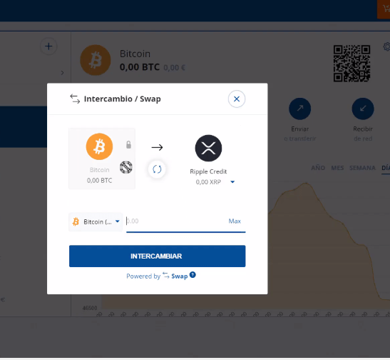 cómo intercambiar criptomonedas en Bit2me