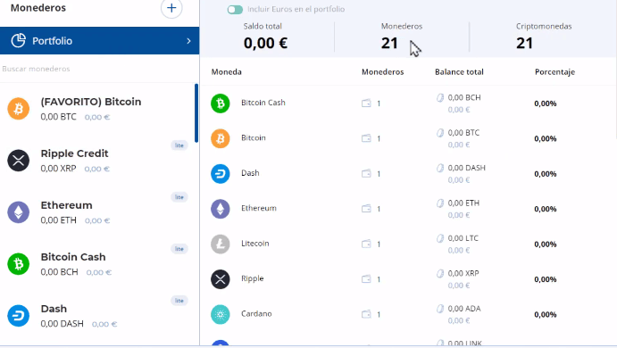 qué es el portafolio en Bit2me