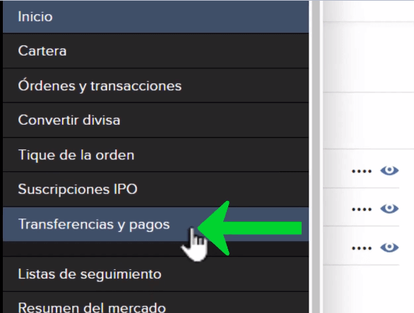cómo realizar transferencias y pagos en Interactive Brokers