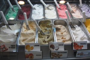 Mostrador de variedad de sabores de helados Negocio de Venta de Helados en USA