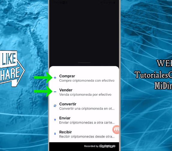 comprar y vender en la app de Coinbase