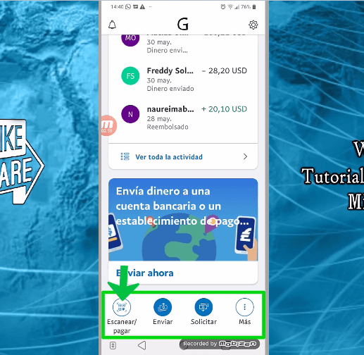 cómo pagar en la app de Paypal en el móvil