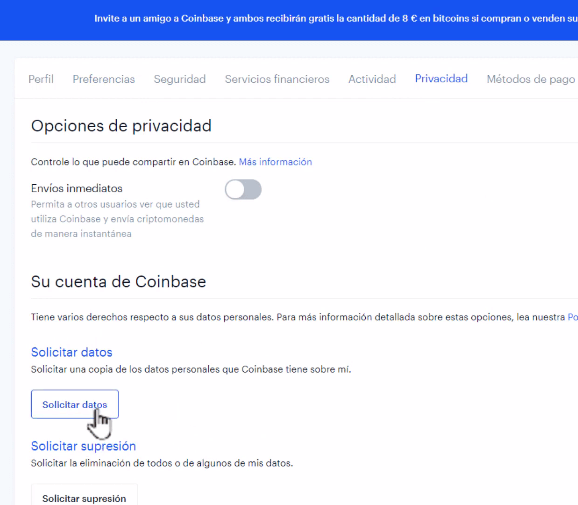 políticas de seguridad en Coinbase