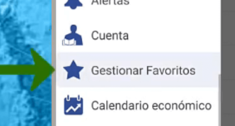 cómo gestionar favoritos en Plus 500 en el móvil