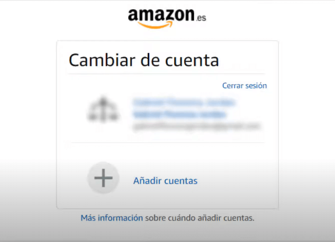 pasos ara cerrar sesión en Amazon