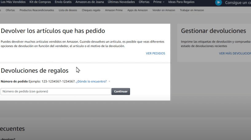 contactar con Amazon para devoluciones