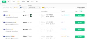 opciones de criptomonedas