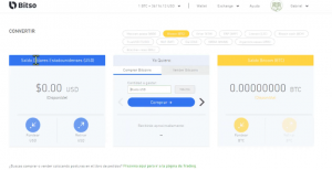 opción de Convertir en Bitso