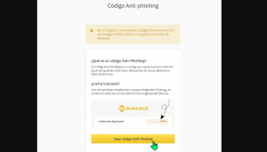 Código anti-phishing
