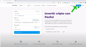 Crear cuenta en Paxful