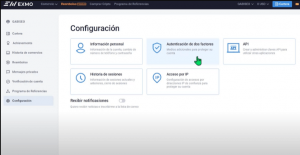 configuración de seguridad
