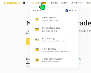 depositar monedas Fiat