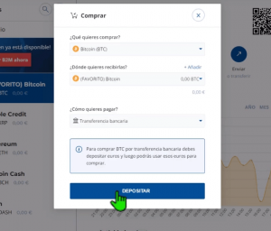 DEPÓSITO de DINERO en BIT2ME 10