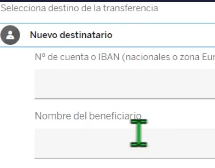 TRANSFERENCIA en el BBVA por internet 7