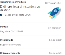 TRANSFERENCIA en el BBVA por internet 11