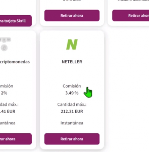 RETIRAR DINERO en SKRILL 14