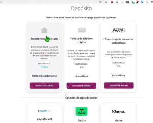 DEPOSITAR FONDOS en SKRILL 2