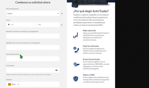 Abrir cuenta en ActivTraders
