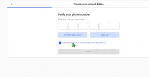 código de verificación