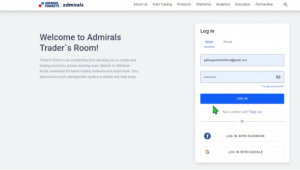 log in admiral markets