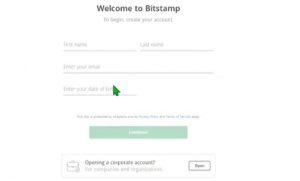 registrarse en BitStamp