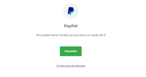 retiros de fondos con PayPal