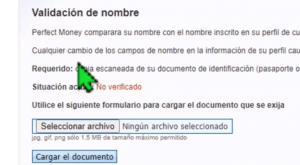 Validación de nombre