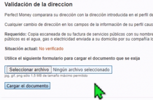 Validación de dirección