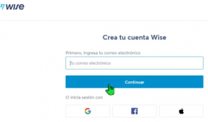 registro de datos en Wise