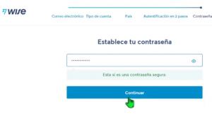 establecer una contraseña