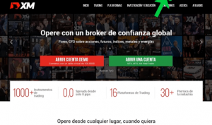 crear cuenta en XM.COM