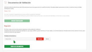 prueba de residencia