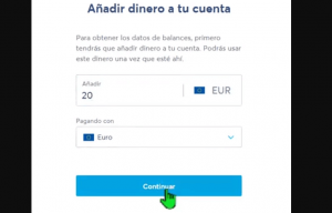 añadir y seleccionar moneda