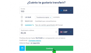 recuadro de operaciones