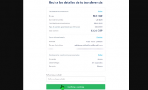 revisar detalles de tu transferencia