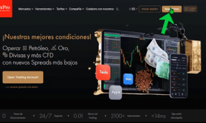página principal de FxPro
